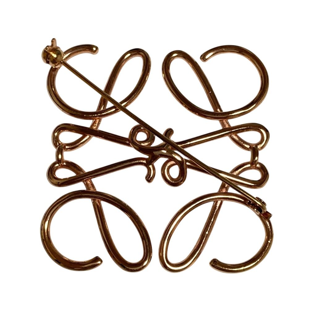 Loewe Anagram Brooch Gold Colored — view 3