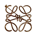 Loewe Anagram Brooch Gold Colored — view 3