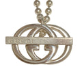 Gucci Interlocking G Lariat Necklace Choker 925 Sterling Silver