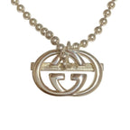 Gucci Interlocking G Lariat Necklace Choker 925 Sterling Silver — view 3