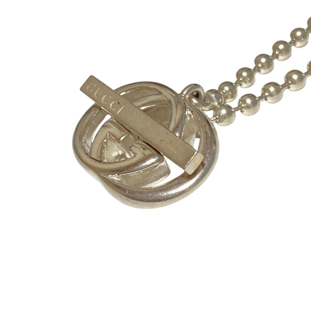 Gucci Interlocking G Lariat Necklace Choker 925 Sterling Silver — view 2