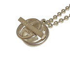 Gucci Interlocking G Lariat Necklace Choker 925 Sterling Silver — view 2
