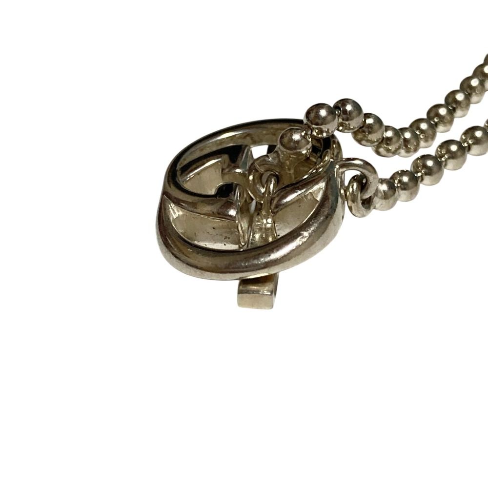 Gucci Interlocking G Lariat Necklace Choker 925 Sterling Silver — view 5