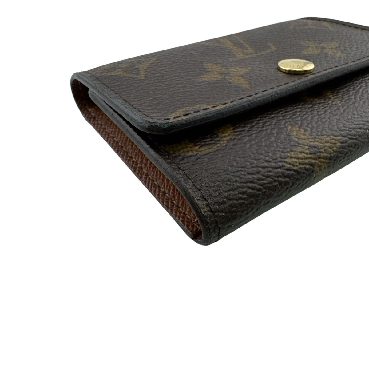 Louis Vuitton Multicles 6 Monogram Leather Key Case Brown Key Holder Coin Purse — view 4