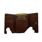 Louis Vuitton Multicles 6 Monogram Leather Key Case Brown Key Holder Coin Purse — view 6