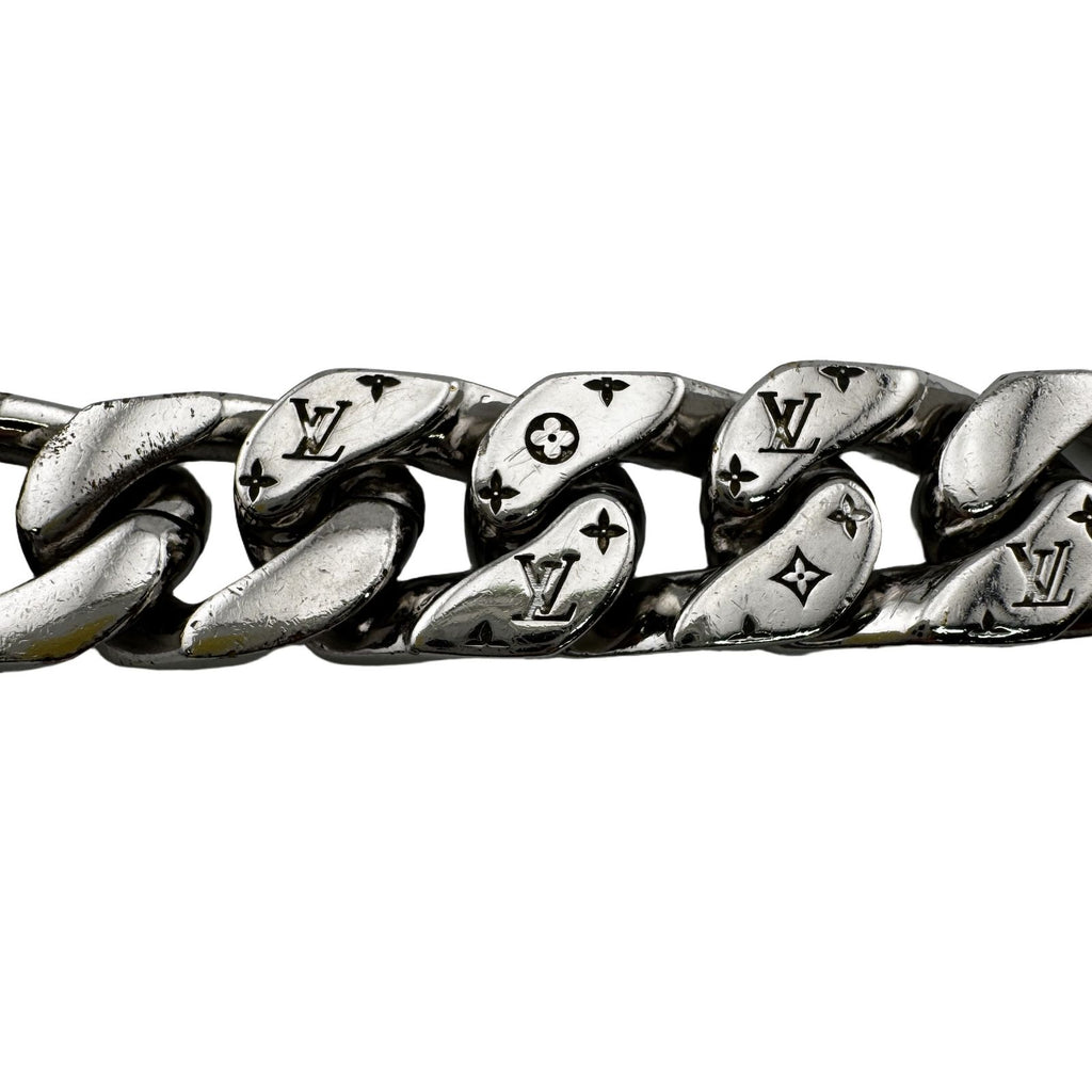 Louis Vuitton Bracelet LV Chain Links Monogram Metal Silver — view 2