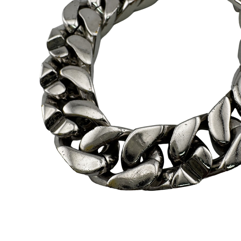 Louis Vuitton Bracelet LV Chain Links Monogram Metal Silver