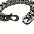 Louis Vuitton Bracelet LV Chain Links Monogram Metal Silver — view 5