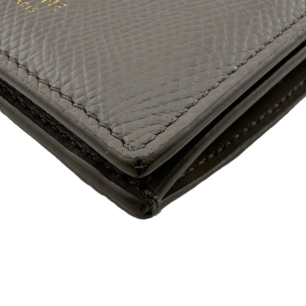 Celine Leather Pebble Bifold Wallet Gray — view 2