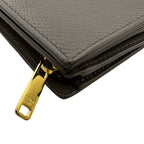 Celine Leather Pebble Bifold Wallet Gray — view 3