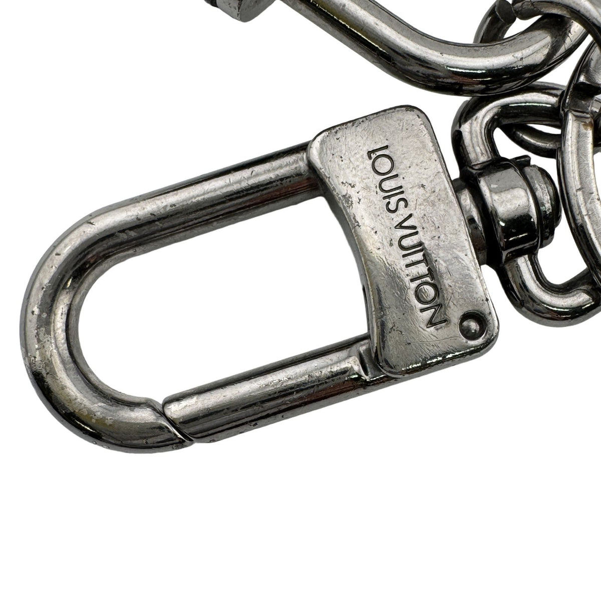 Louis Vuitton Porte Cles Padlock & Key Monogram Eclipse Key Holder Black Key — view 5