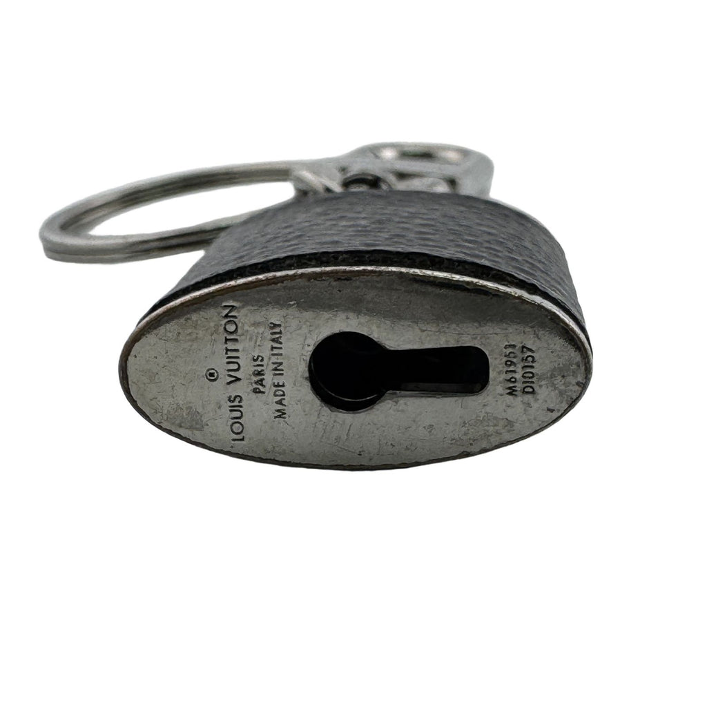 Louis Vuitton Porte Cles Padlock & Key Monogram Eclipse Key Holder Black Key — view 2