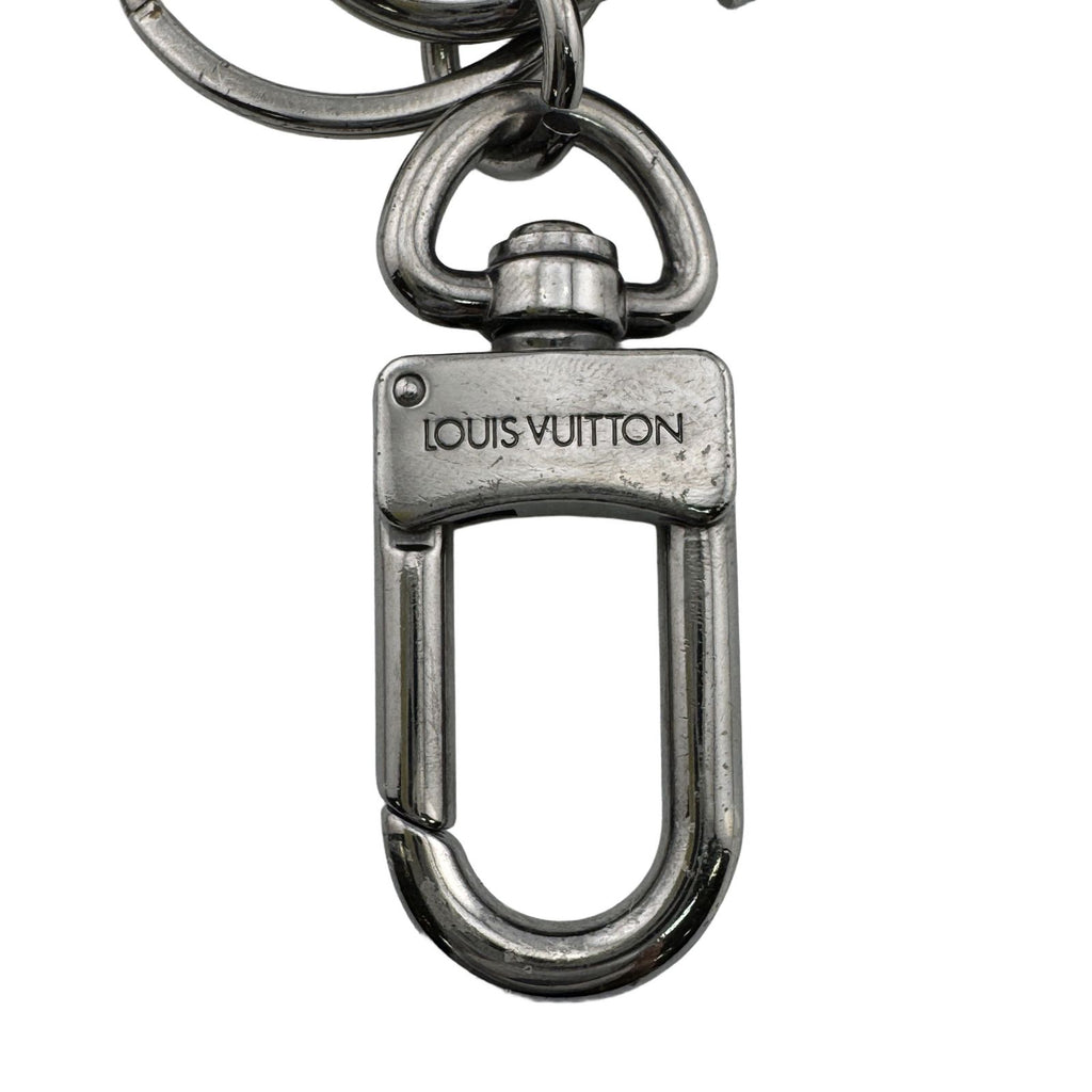Louis Vuitton Porte Cles Padlock & Key Monogram Eclipse Key Holder Black Key — view 6