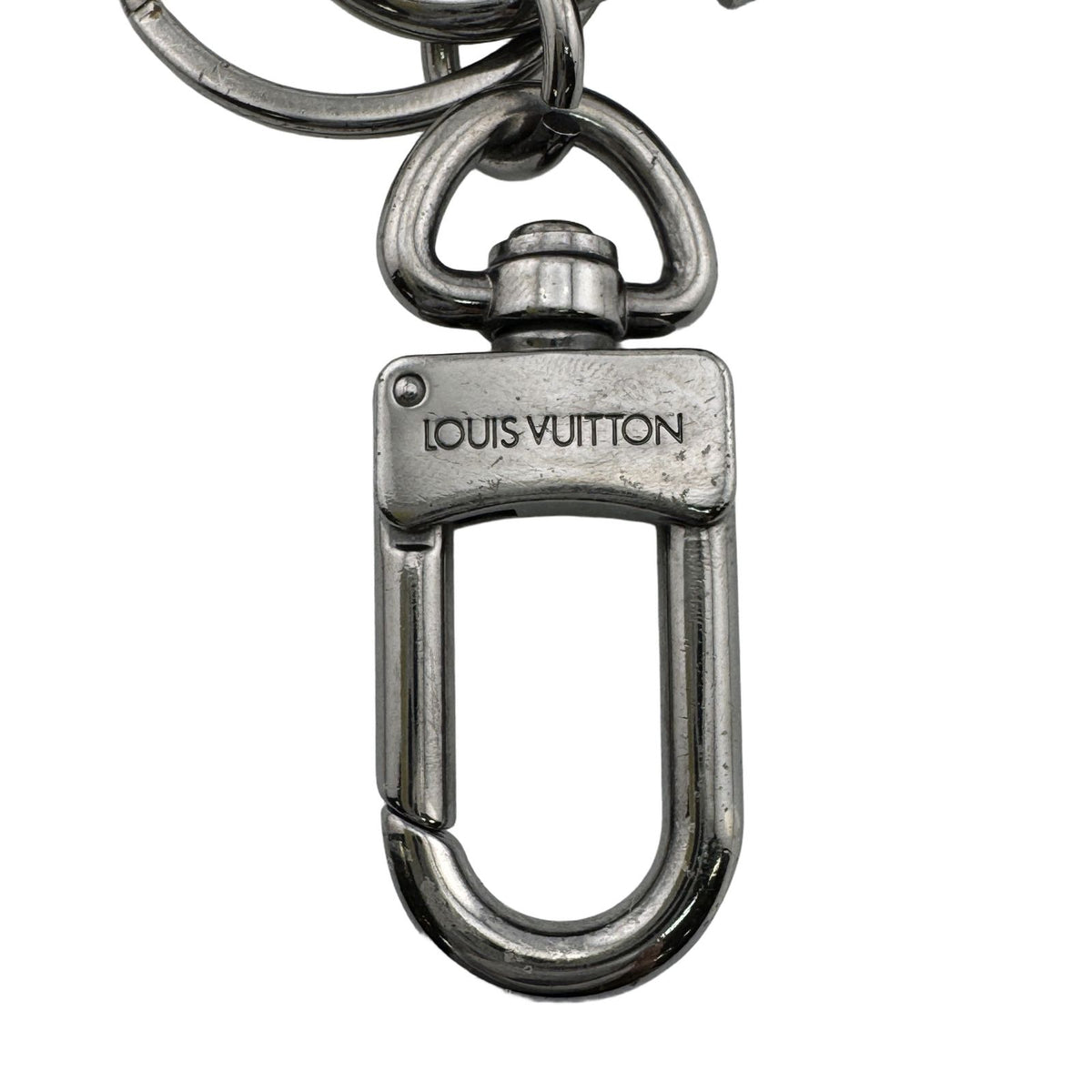 Louis Vuitton Porte Cles Padlock & Key Monogram Eclipse Key Holder Black Key — view 6