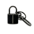 Louis Vuitton Porte Cles Padlock & Key Monogram Eclipse Key Holder Black Key