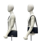 Chanel Boy CC Logo Caviar Leather Chain Shoulder Bag Black — view 2