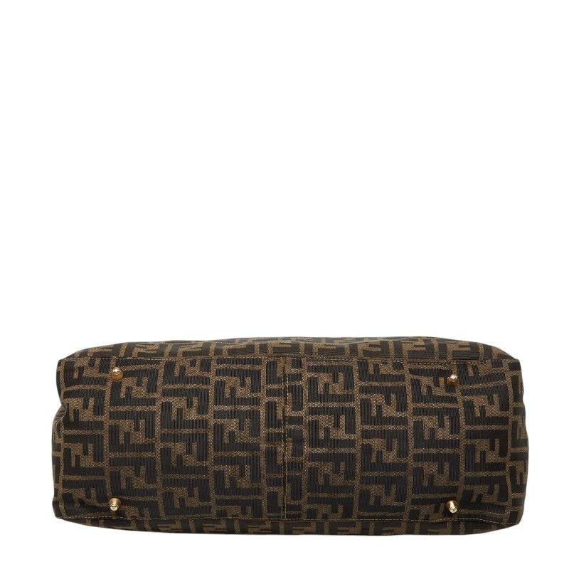 Fendi Zucca Tote Brown Canvas Leather — view 3