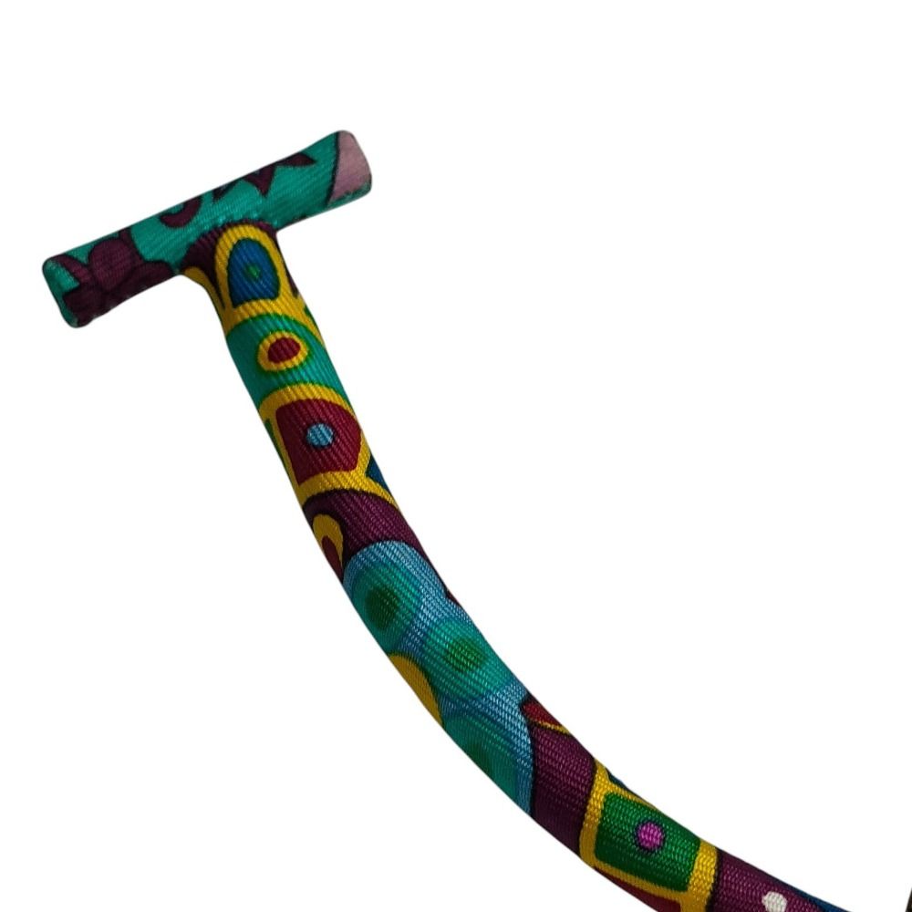 Hermes Silk 100% Petit H Bracelet Blue Multicolor — view 7