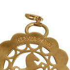 Hermes Horse Motif Pendant Gold Colored Necklace — view 6