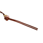 Loewe Anagram Dice Leather Animal Charm Strap Brown Keychain — view 3