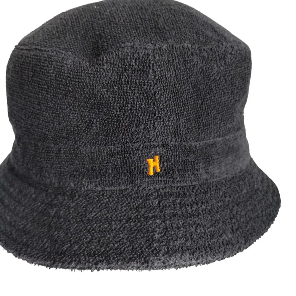 Hermes Harper Pile H Embroidery Bucket Hat 57 Black — view 7