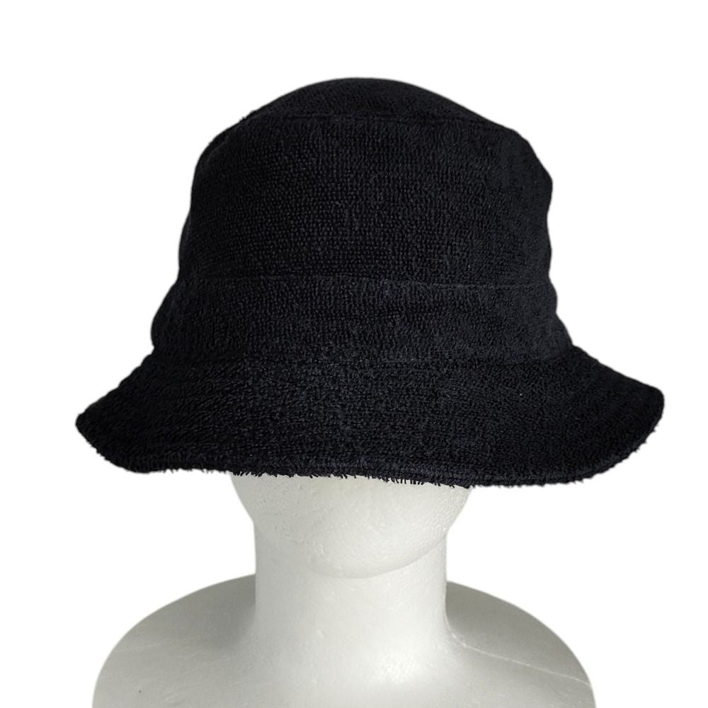 Hermes Harper Pile H Embroidery Bucket Hat 57 Black — view 2