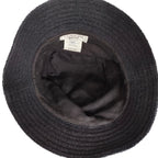Hermes Harper Pile H Embroidery Bucket Hat 57 Black — view 8
