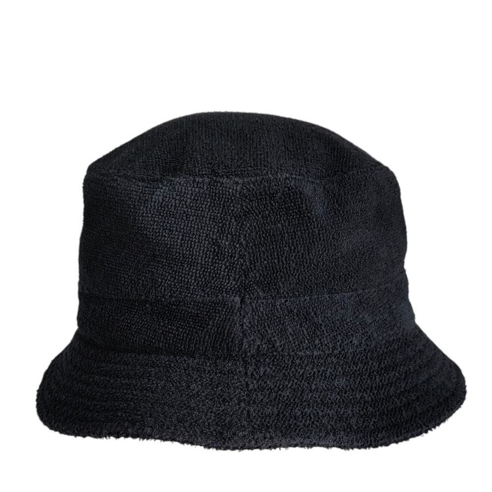 Hermes Harper Pile H Embroidery Bucket Hat 57 Black — view 5