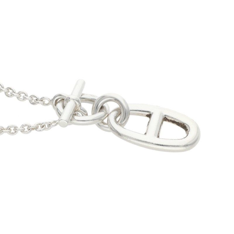 Hermes Chaine D'ancre Amulet Amulette Silver Necklace — view 5