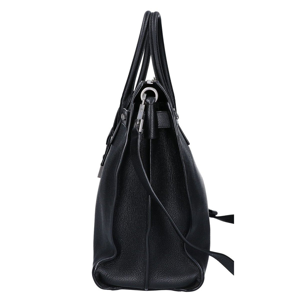 Saint Laurent Paris Grain Calfskin Sac de Jour Souple North South 2-Way Handbag — view 2