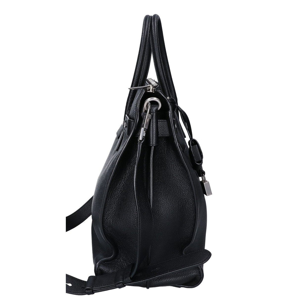Saint Laurent Paris Grain Calfskin Sac de Jour Souple North South 2-Way Handbag — view 4