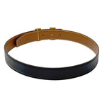 Hermes Belt H Box Calf Black Gold 70 Reversible — view 3
