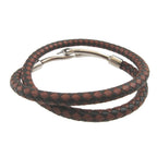 Hermes Jumbo Braided Leather Brown Bracelet — view 2