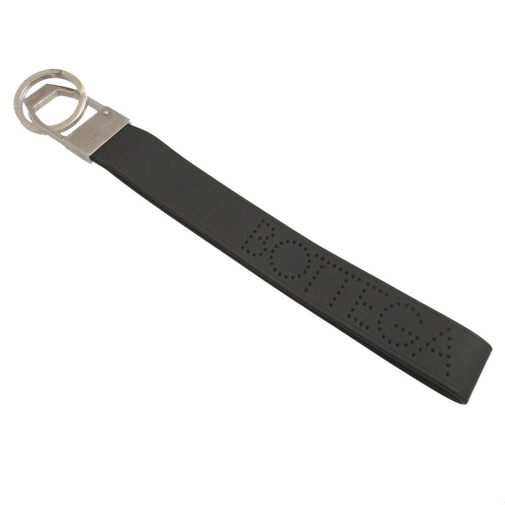 Bottega Veneta Leather Black Key Ring Key Holder Bag Charm Keychain