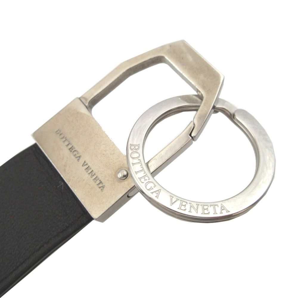 Bottega Veneta Leather Black Key Ring Key Holder Bag Charm Keychain — view 5