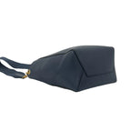 Celine Sangles Bucket Small Leather Shoulder Bag Cross Navy — view 7