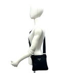 Prada Tessuto Pocono Nylon Shoulder Bag Crossbody Black — view 2