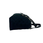 Gucci GG Logo Pattern Canvas Leather Mini Tote Boston Bag Navy — view 6