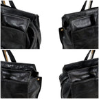 Loewe Anagram Logo Tote Bag Black Leather Padlock — view 4