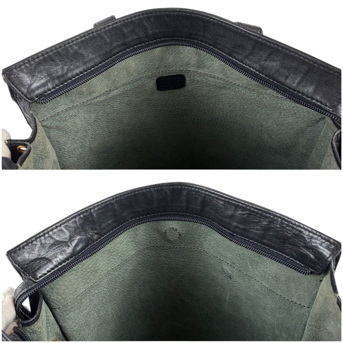 Loewe Anagram Logo Tote Bag Black Leather Padlock — view 8