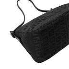 Fendi Mini Mamma Bucket Zucchino Pattern Shoulder Bag Leather Black — view 7