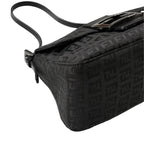 Fendi Mini Mamma Bucket Zucchino Pattern Shoulder Bag Leather Black — view 5