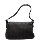 Fendi Mini Mamma Bucket Zucchino Pattern Shoulder Bag Leather Black — view 2
