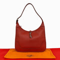 Hermes Trim 31 Veau Epsom Cicada Shoulder Bag Rouge