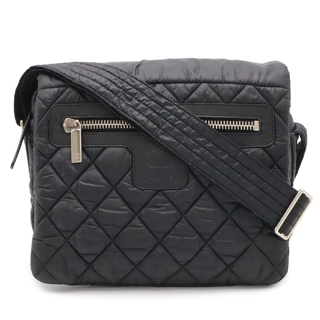 Chanel Coco Cocoon Quilted Small Messenger Shoulder Bag Crossbody Nylon Leather