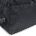 Prada Triangle Logo Backpack Nylon Leather Nero Black Silver — view 3