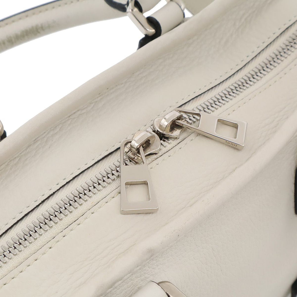 Loewe Amazona 23 Anagram Mini Boston 2-Way Shoulder Bag Crossbody Leather White — view 5