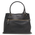 Gucci Micro Guccissima Tote Shoulder Bag Leather Black Gold