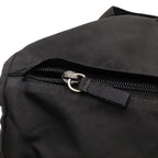 Prada Triangle Logo Backpack Nylon Nero Black Silver — view 7