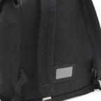 Prada Triangle Logo Backpack Nylon Nero Black Silver — view 4